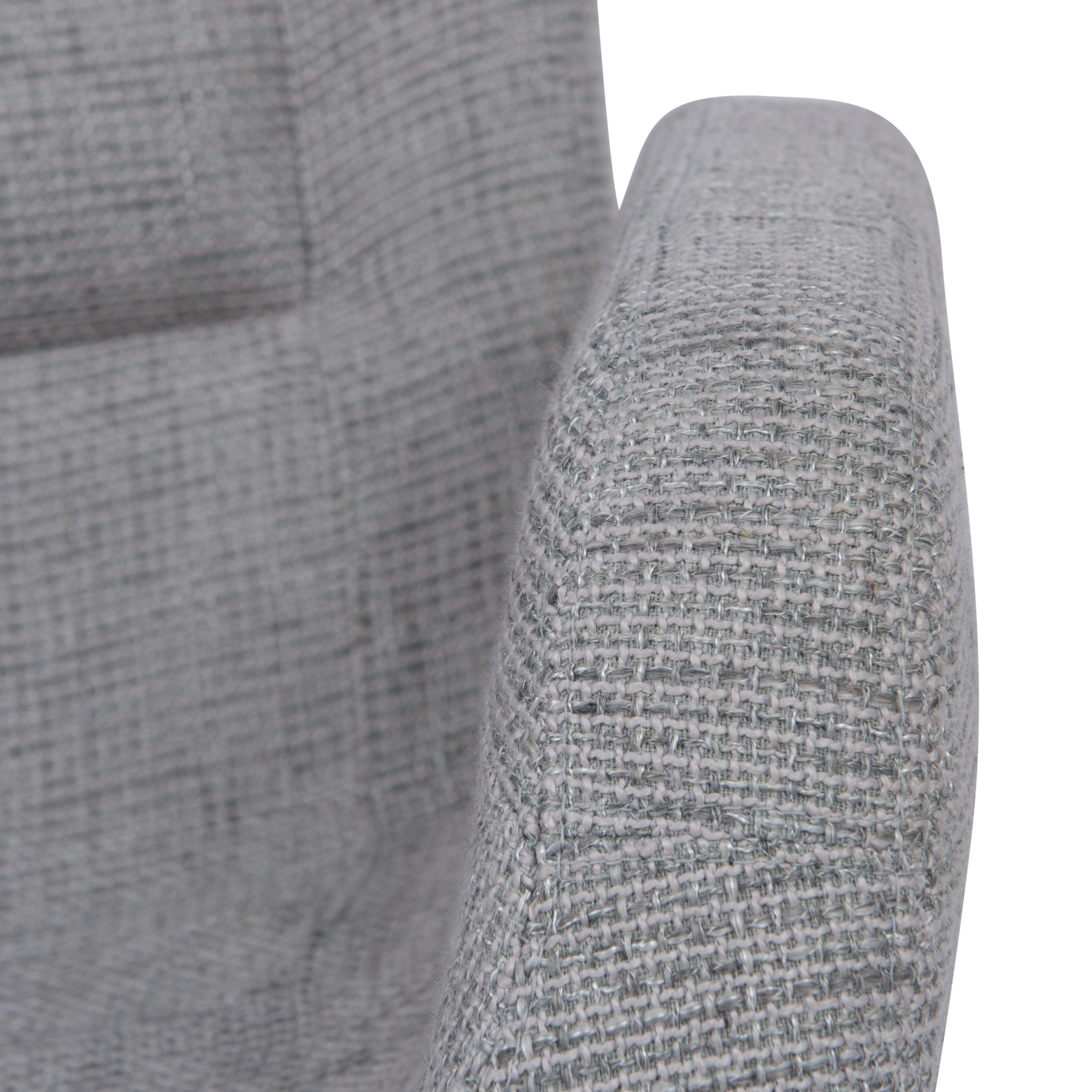 LeisureMod - Milwood Accent Chair with Dowel Legs in Gray