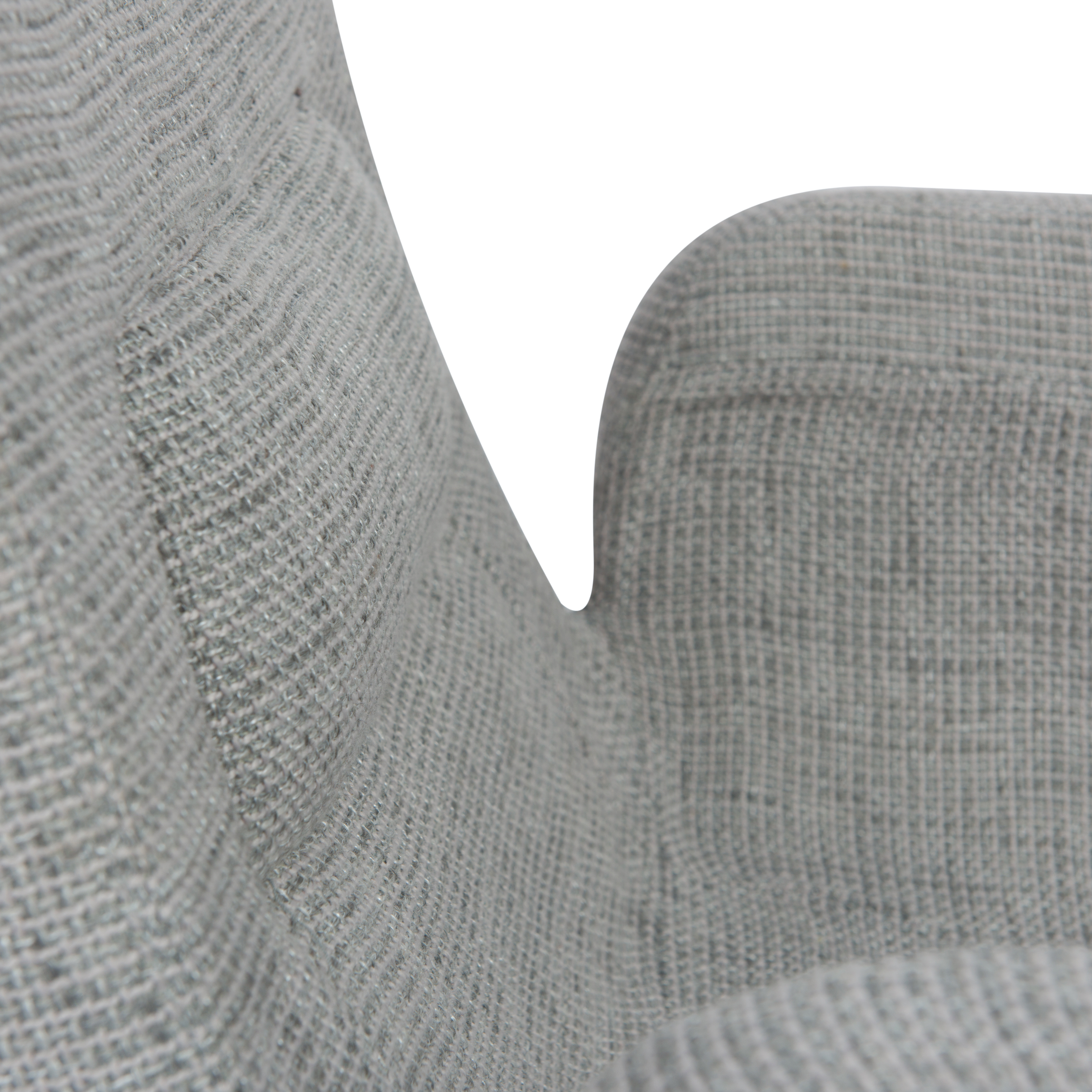 LeisureMod - Milwood Accent Chair with Dowel Legs in Gray