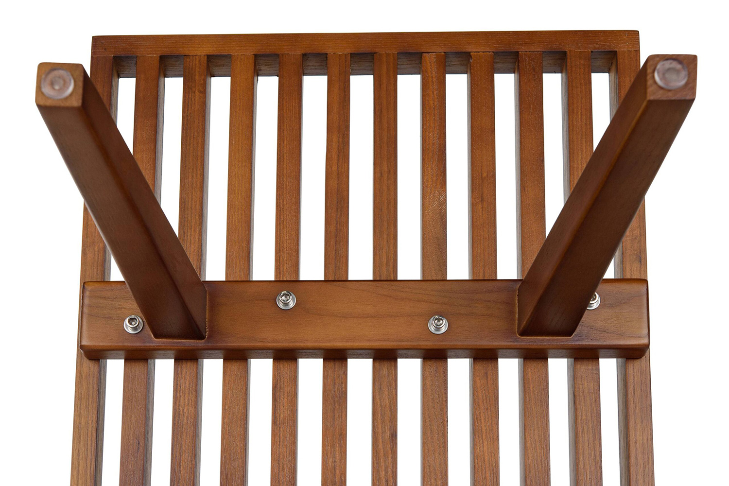 LeisureMod Mid-Century Inwood Platform Bench 4 Feet - Light Walnut