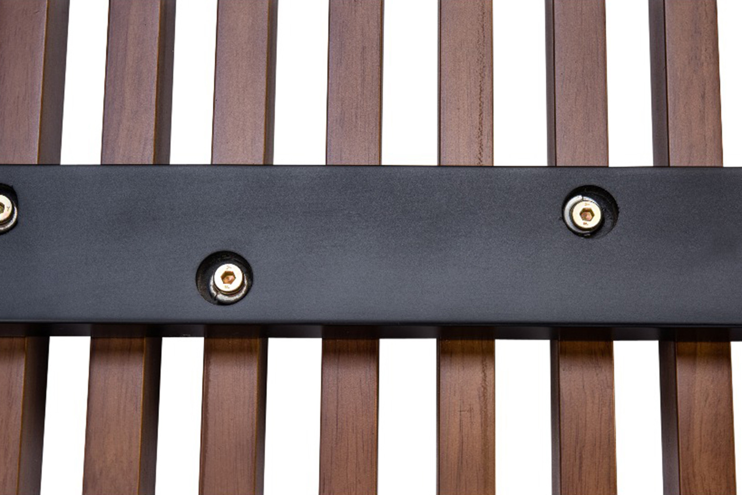 LeisureMod Mid-Century Inwood Platform Bench 6 Feet - Dark Walnut