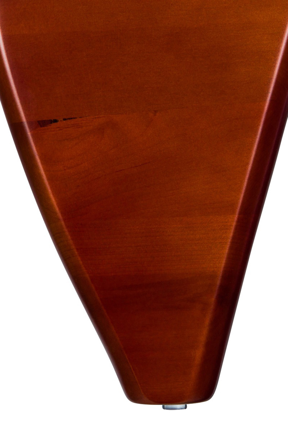 LeisureMod Imperial Triangle Coffee Table Base - Cherry
