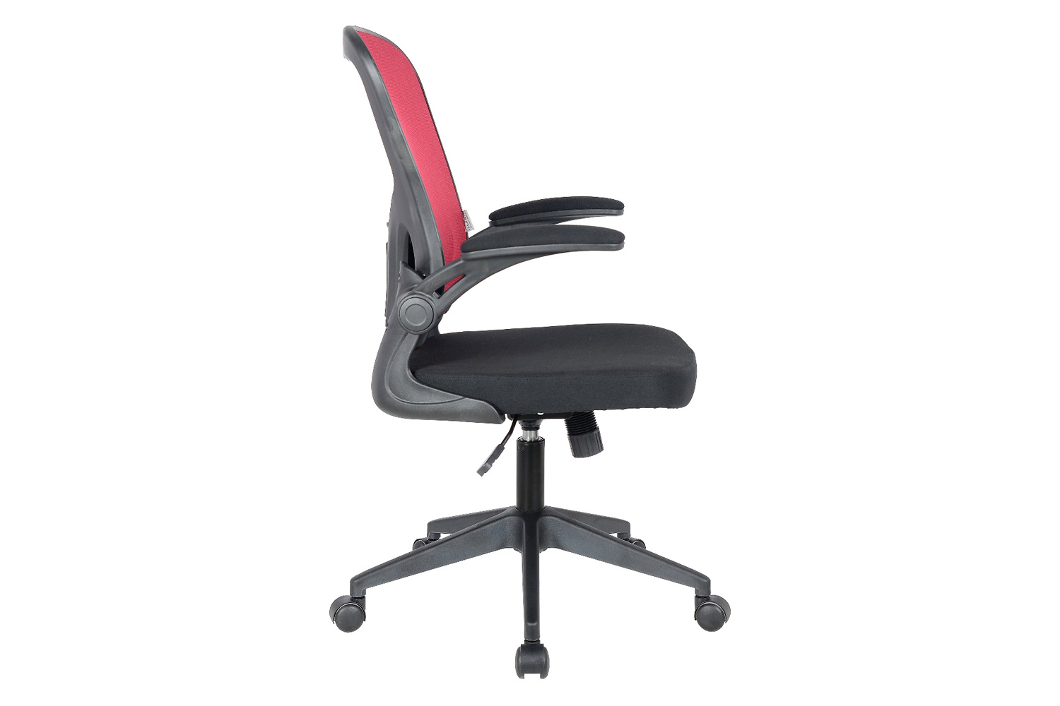 LeisureMod Newton Mesh Office Chair - Red