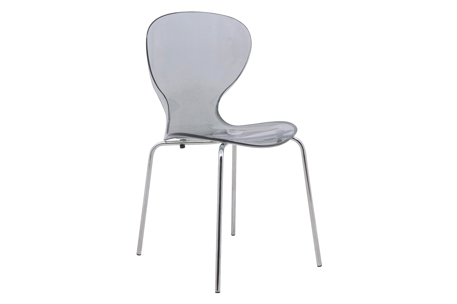 LeisureMod Oyster Modern Dining Side Chair - Black