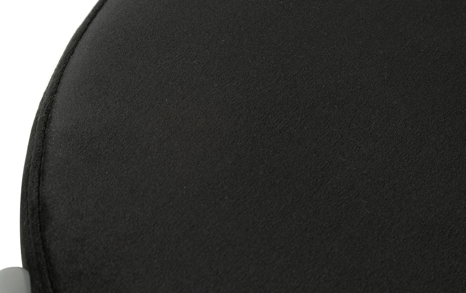 LeisureMod Euston Modern Velvet Dining Chair With Gray Steel Frame - Black
