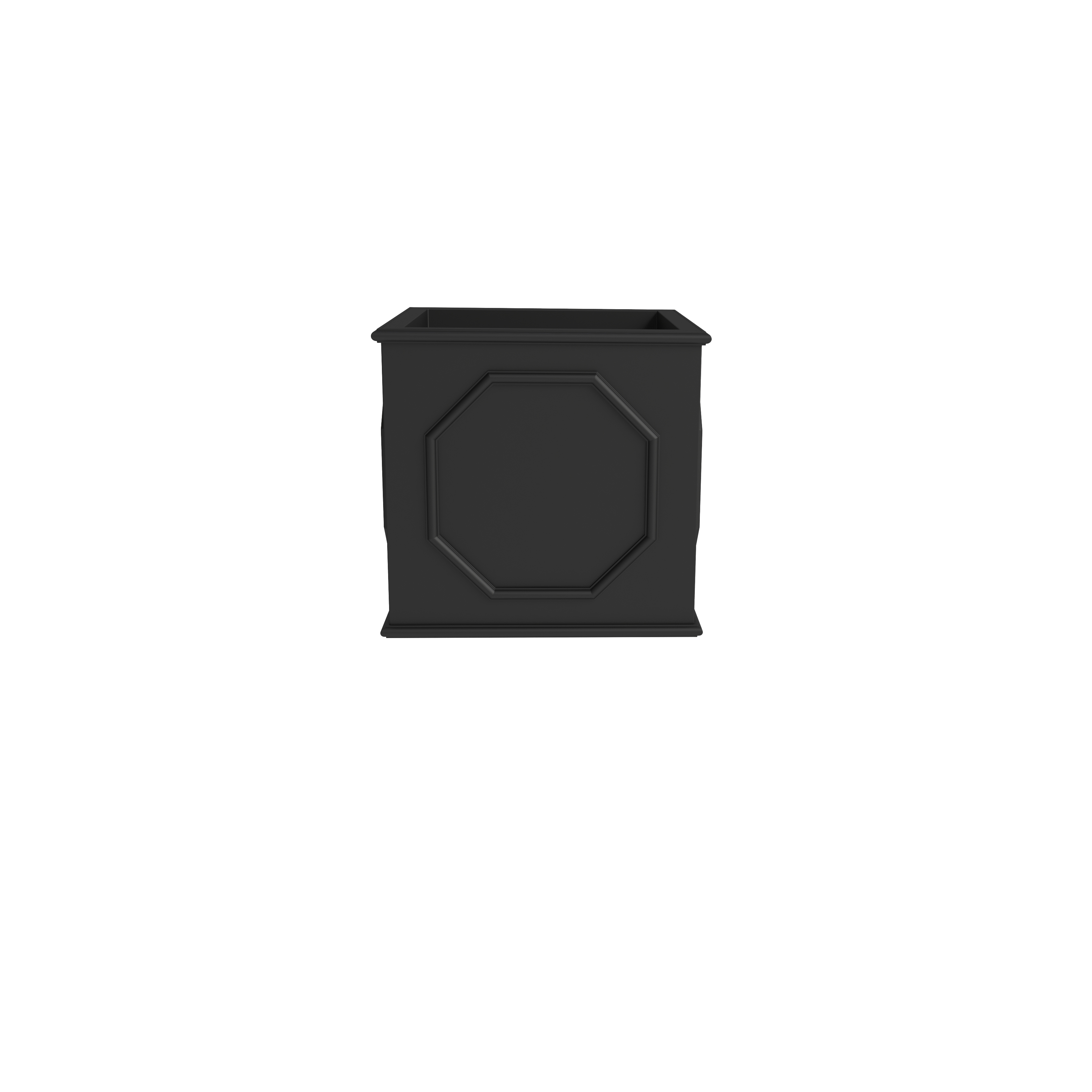 LeisureMod - Sprout Modern 8" Cube Planter in Fiberstone and Clay