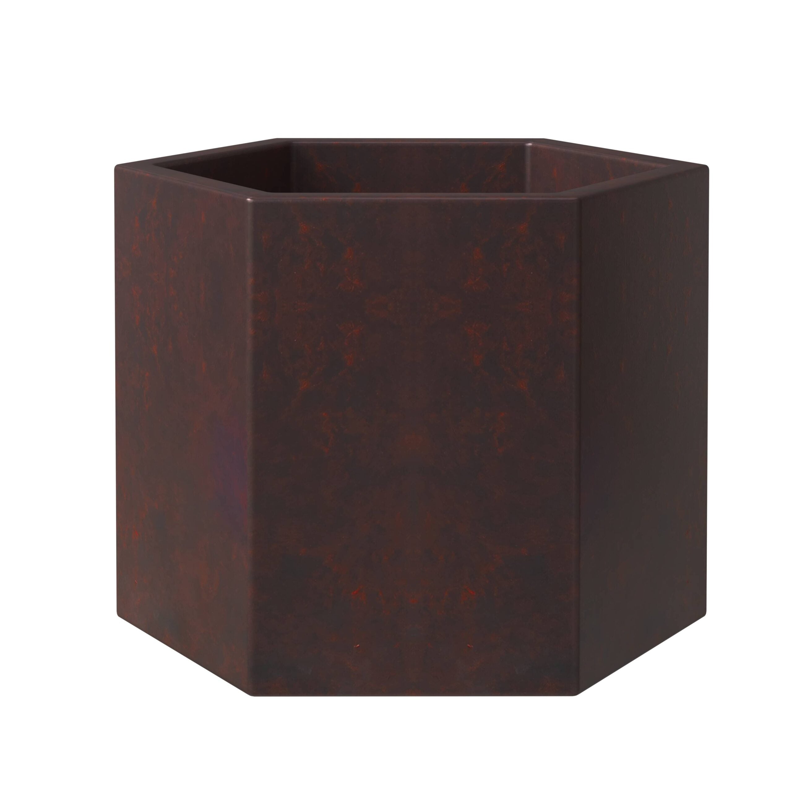LeisureMod - Thicket Modern 7" Hexagon Fiberstone Planter