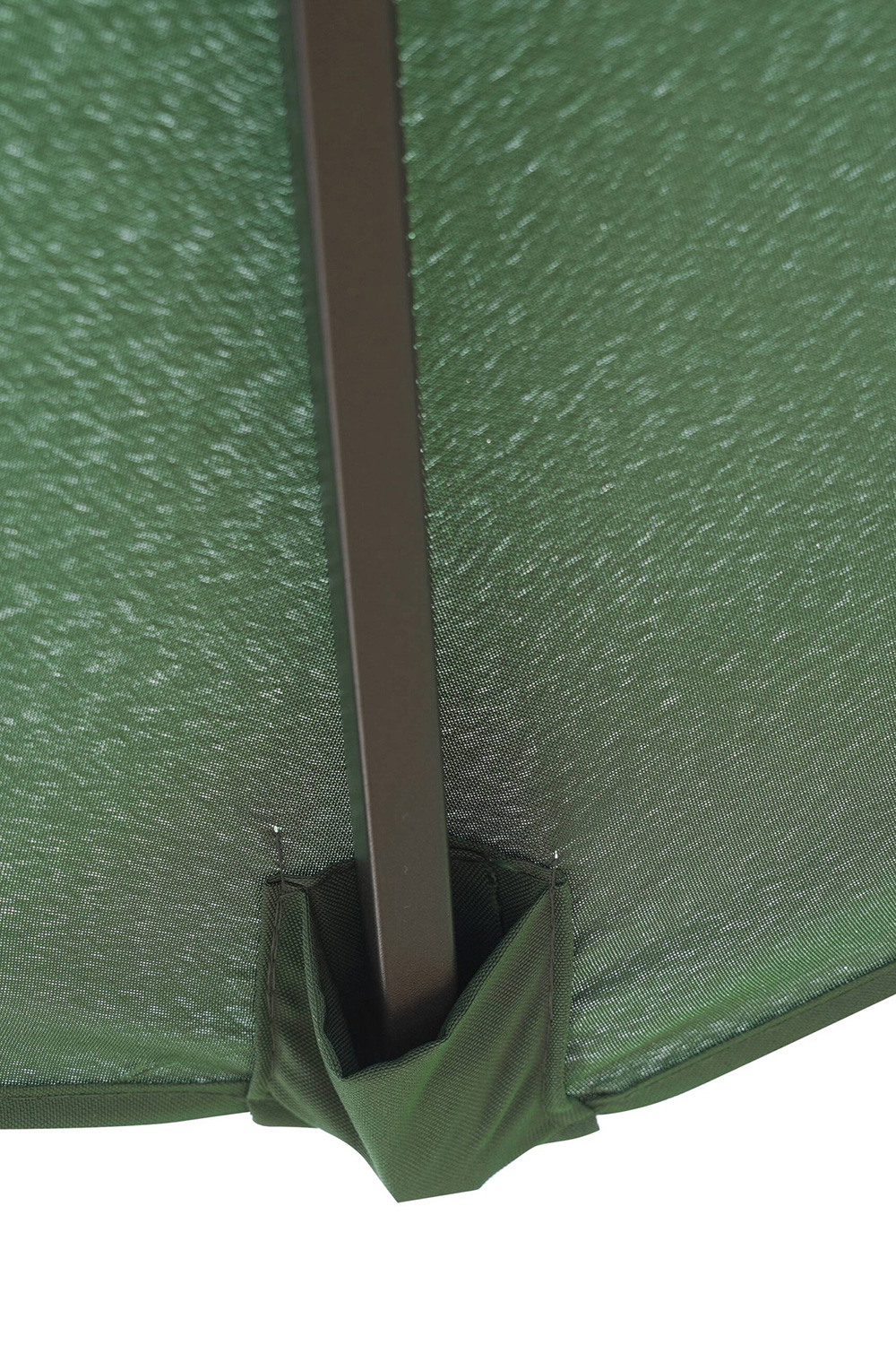 LeisureMod Willry Modern Outdoor 10 Ft Offset Cantilever Hanging Patio Umbrella with Solar Powered Led - Green