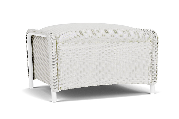 Lloyd Flanders™ Reflections Ottoman, Padded - Matte White
