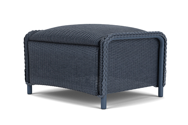 Lloyd Flanders™ Reflections Ottoman, Padded - Denim Blue
