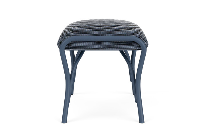 Lloyd Flanders™ All Seasons Ottoman with Padded Seat - Denim Blue
