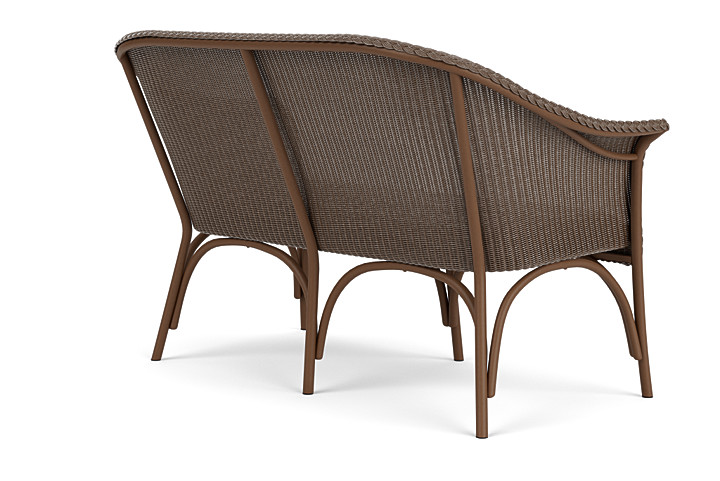 Lloyd Flanders™ All Seasons Settee with Padded Seat - Bark