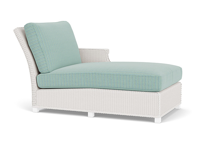 Lloyd Flanders™ Hamptons Left Arm Chaise - White