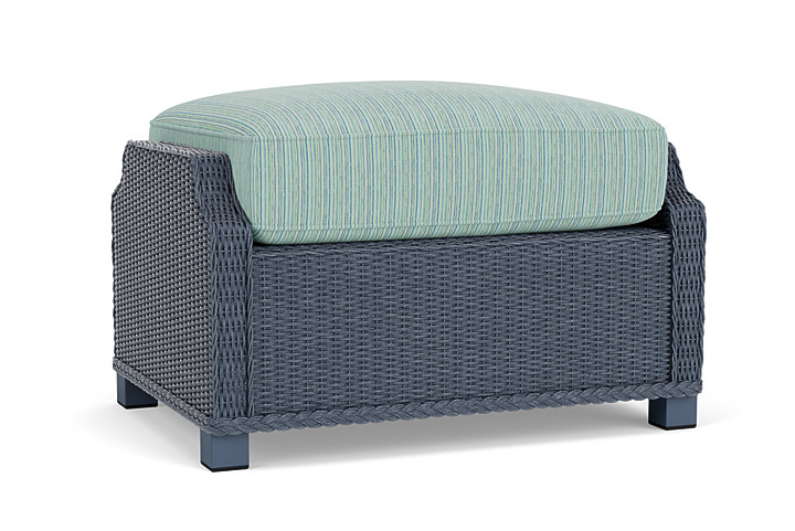 Lloyd Flanders™ Hamptons Ottoman - Denim Blue