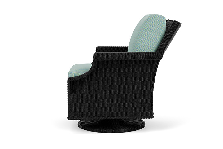 Lloyd Flanders™ Hamptons Swivel Rocker Lounge Chair - Ebony