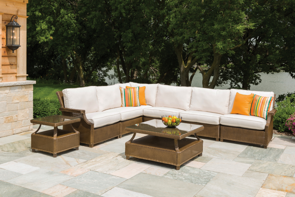 Lloyd Flanders™ Hamptons 23" Square End Table - Terracotta