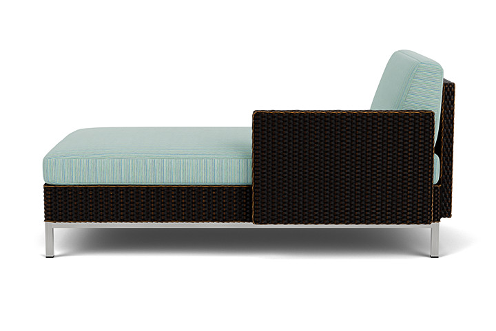 Lloyd Flanders™ Elements Left Arm Chaise with Loom Arm and Back - Mink