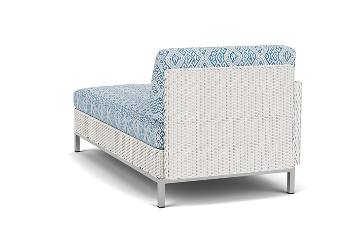 Lloyd Flanders™ Elements Right Arm Chaise with Loom Arm and Back - White