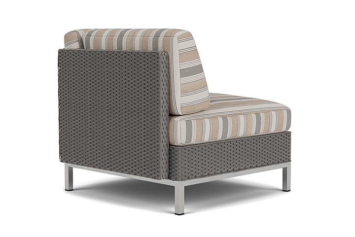 Lloyd Flanders™ Elements Corner Sectional with Loom Back - Pewter