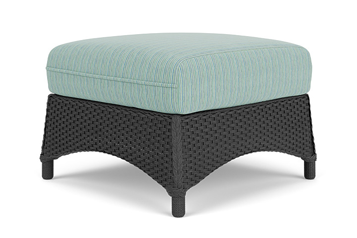 Lloyd Flanders™ Mandalay Ottoman  - Charcoal