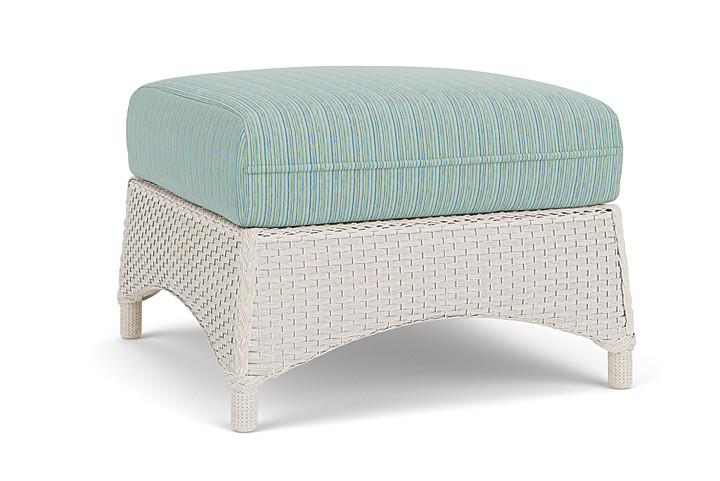 Lloyd Flanders™ Mandalay Ottoman  - Antique White