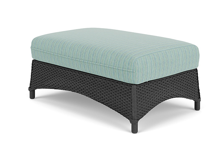 Lloyd Flanders™ Mandalay Large Ottoman - Charcoal