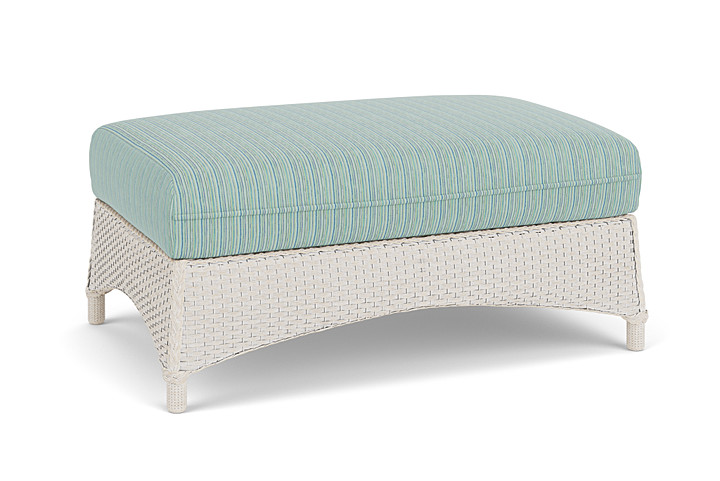 Lloyd Flanders™ Mandalay Large Ottoman - Antique White