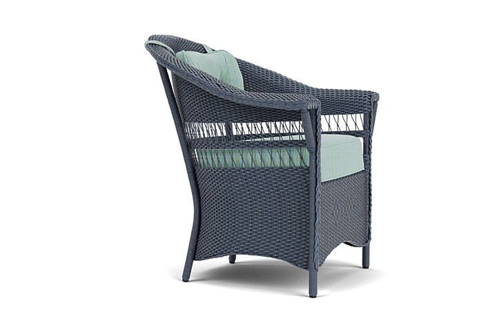 Lloyd Flanders™ Nantucket Dining Armchair - Denim Blue