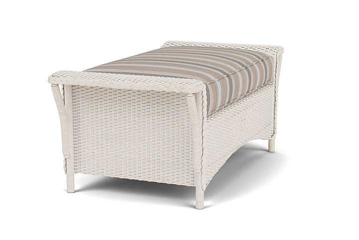 Lloyd Flanders™ Nantucket Large Ottoman - Antique White