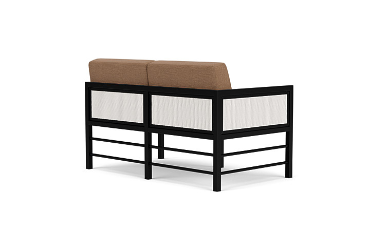 Lloyd Flanders™ Southport Right Arm Loveseat - White, Canvas Natural