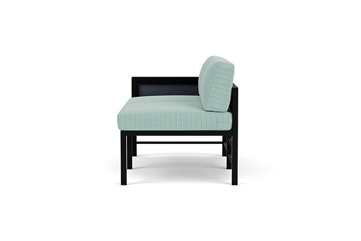 Lloyd Flanders™ Southport Right Arm Loveseat - Denim Blue, Unearth Dew