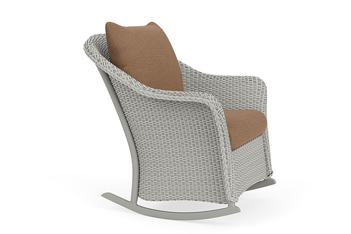 Lloyd Flanders™ Weekend Retreat Lounge Rocker - Platinum, Canvas Natural