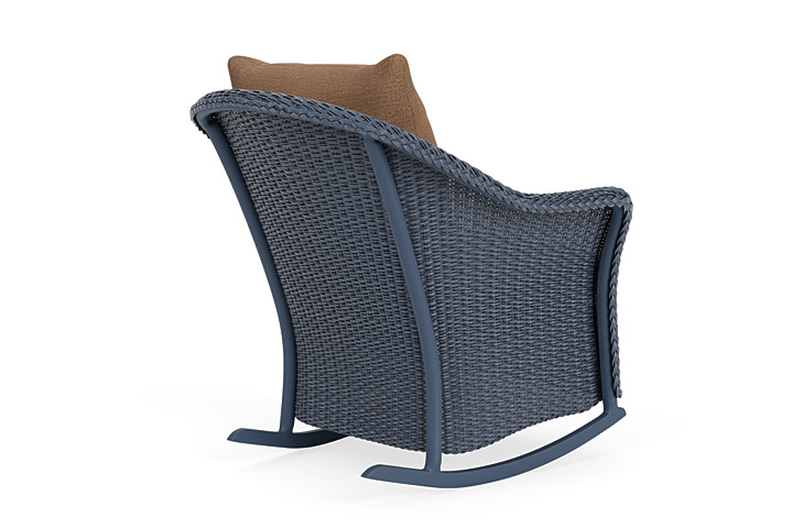 Lloyd Flanders™ Weekend Retreat Lounge Rocker - Denim Blue, Canvas Natural