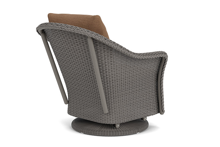 Lloyd Flanders™ Weekend Retreat Swivel Glider Lounge Chair - Pewter, Canvas Natural