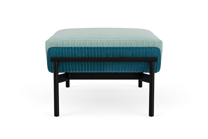 Lloyd Flanders™ Solstice Ottoman  - Peacock, Ebony