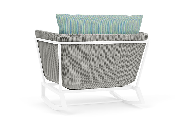 Lloyd Flanders™ Solstice Lounge Rocker - Platinum, White