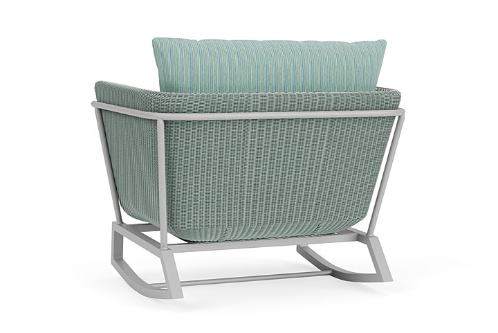 Lloyd Flanders™ Solstice Lounge Rocker - Sea Glass, Metallic Silver