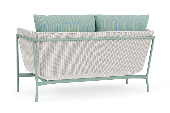 Lloyd Flanders™ Solstice Loveseat  - White, Sea Glass