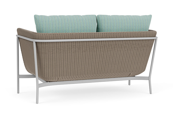 Lloyd Flanders™ Solstice Loveseat  - French Beige, Metallic Silver