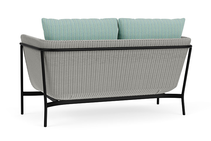 Lloyd Flanders™ Solstice Loveseat  - Platinum, Ebony