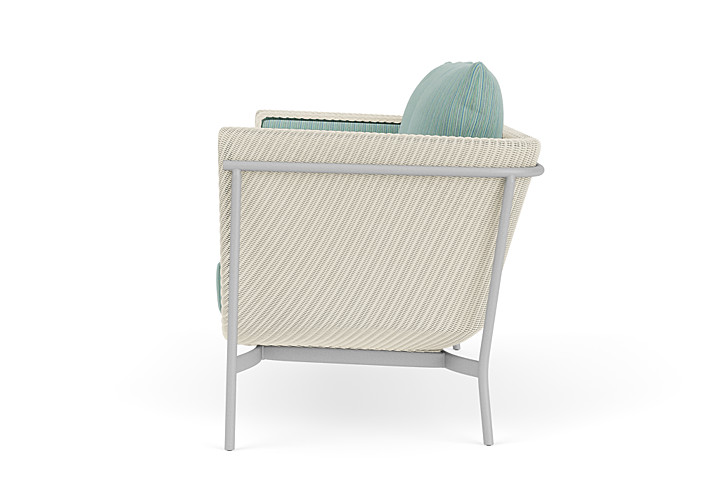 Lloyd Flanders™ Solstice Loveseat  - Ivory, Metallic Silver