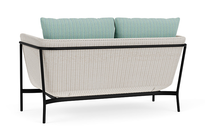 Lloyd Flanders™ Solstice Loveseat  - Antique White, Ebony