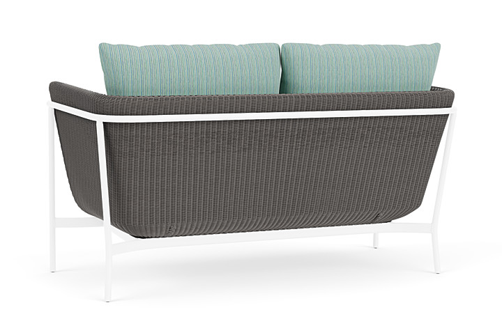 Lloyd Flanders™ Solstice Loveseat  - Pewter, White