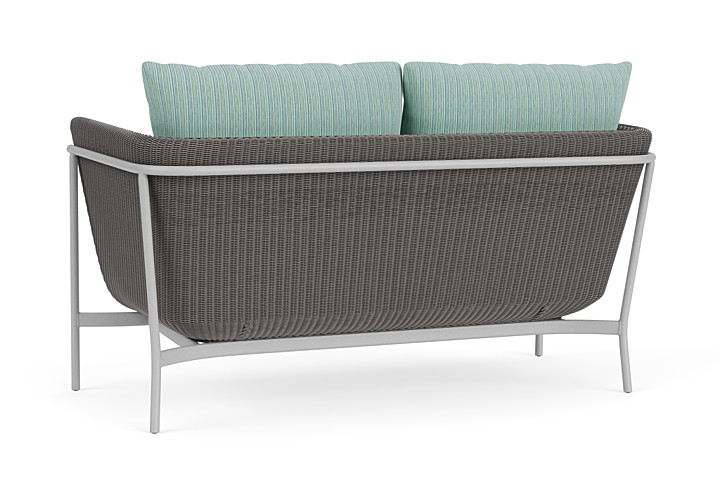 Lloyd Flanders™ Solstice Loveseat  - Pewter, Metallic Silver