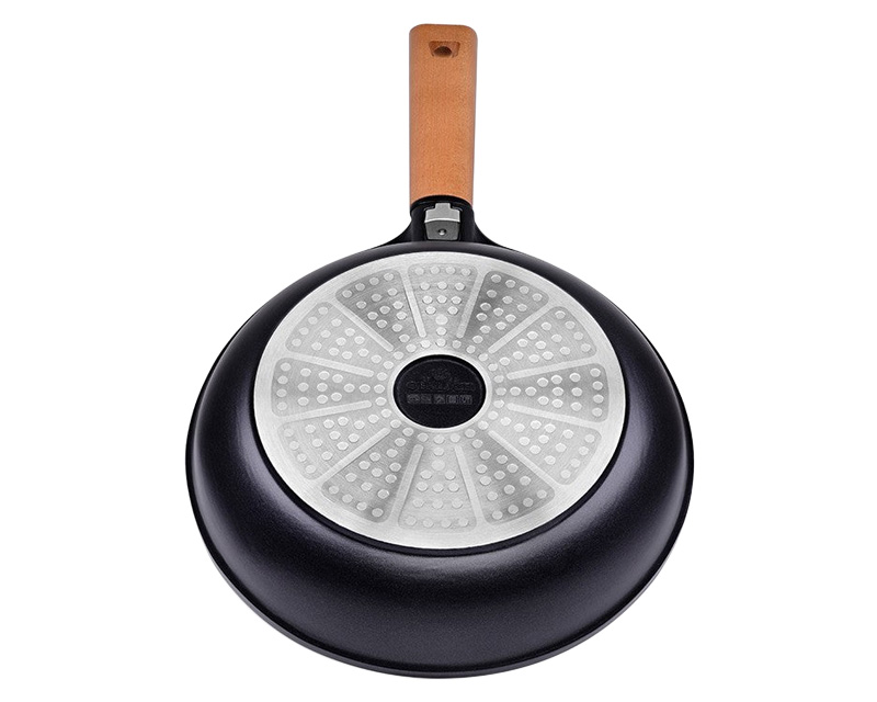 Maxima - Natur Non-Stick Frying Pan with Lid 7.9" in Black