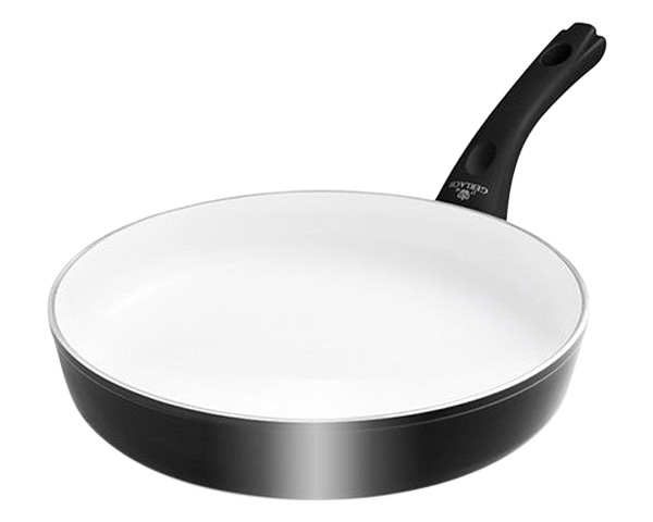 Maxima - Harmony Classic Non-Stick Frying Pan with Lid 7.9" in White/Black