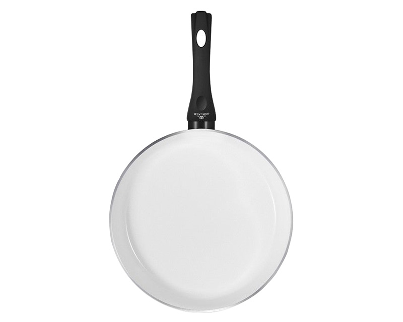 Maxima - Harmony Classic Non-Stick Frying Pan with Lid 7.9" in White/Black