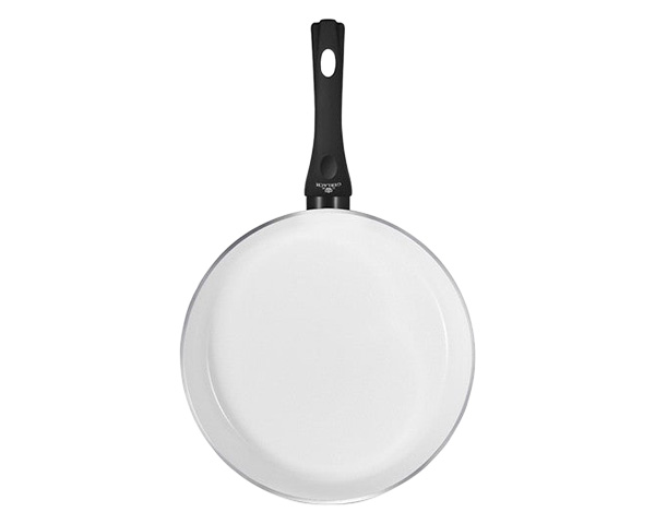 Maxima - Harmony Classic Non-Stick Frying Pan with Lid 7.9" in White/Black