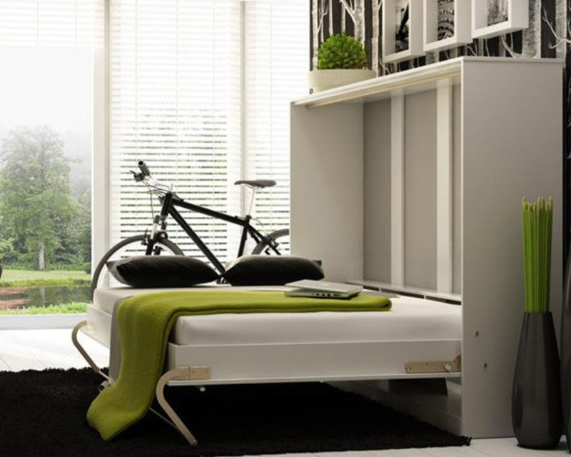 Maxima Brescia Horizontal Bed with Mattress - White, Full Size