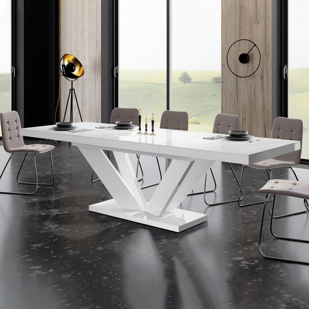 Maxima Aviv Extendable Dining Table - White