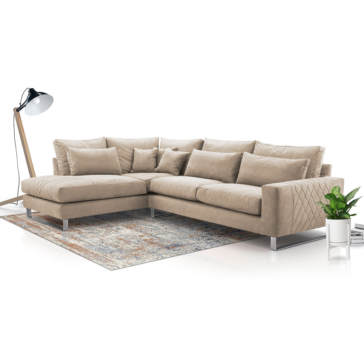 Maxima - Flora Sectional Sofa Ginger